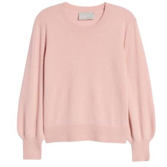 Everlane Sweaters - Everlane Cashmere Lantern Sweater Pink XS XL NWT